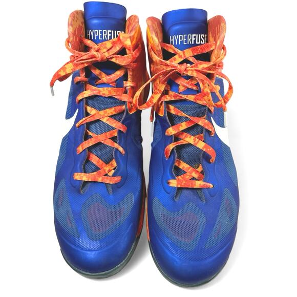 Nike Hyperfuse+ Blue Orange Gators Basketball Shoes Men sz 12 - Picture 3 of 6